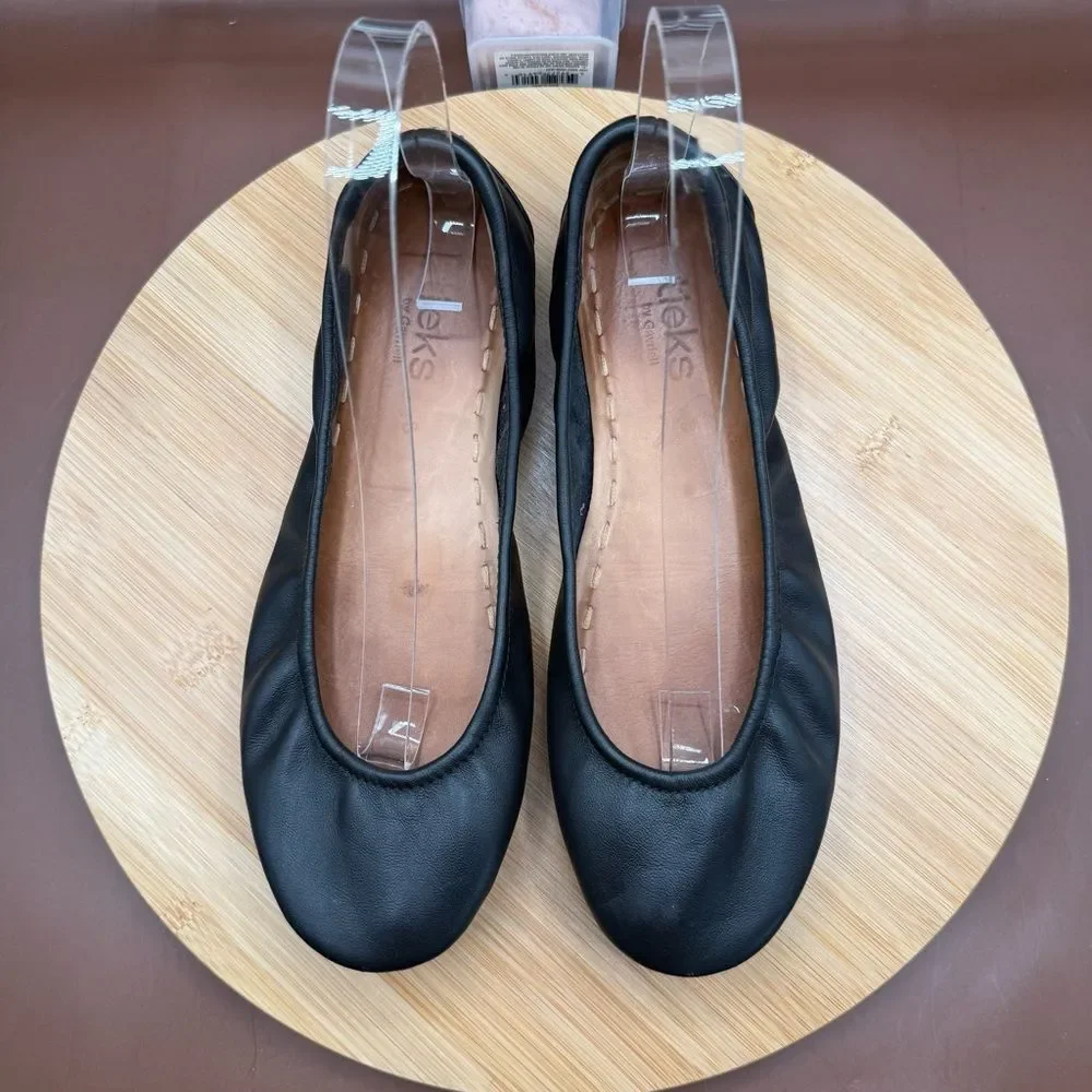 Tieks by Gavrieli Ballet Flats Foldable Shoes Black Matte Leather Women’s Size 8